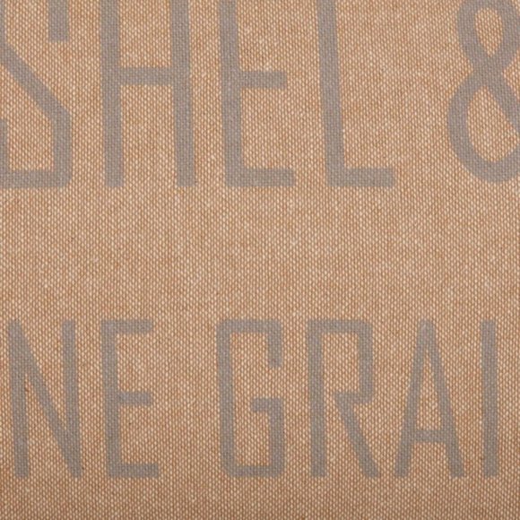 Farmhouse burlap decorative pillow - Picture 5 of 5